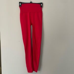 Fabletics sculpt knit red leggings, size M